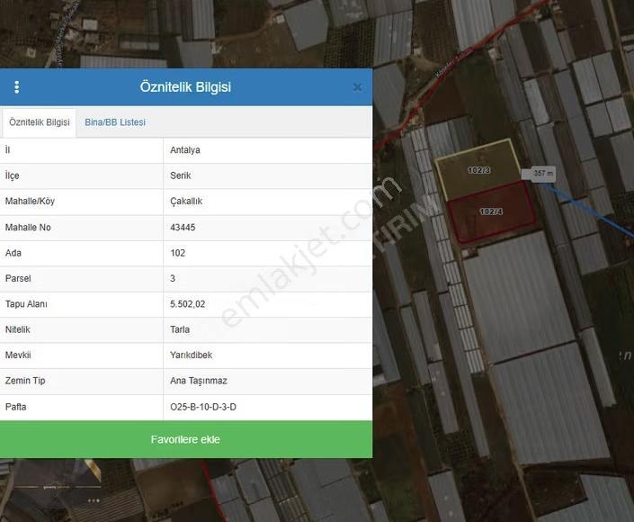 Çakallık Mahallesi 2 Adet Satılık Tarla Yolu Vardır. - Görsel 2
