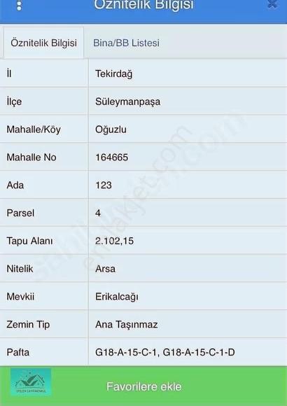 Tekirdağ Süleymanpaşa Oğuzlu Köy İçi 125 Mt Arsa Manzaralı - Görsel 4