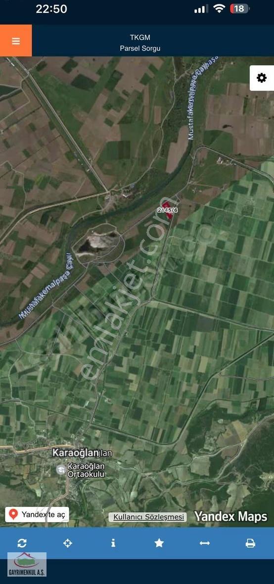 Manda Köyünde Çiftlik İçin Uygun 7.500m2 Çift Tarafı Yol Tarla - Görsel 2