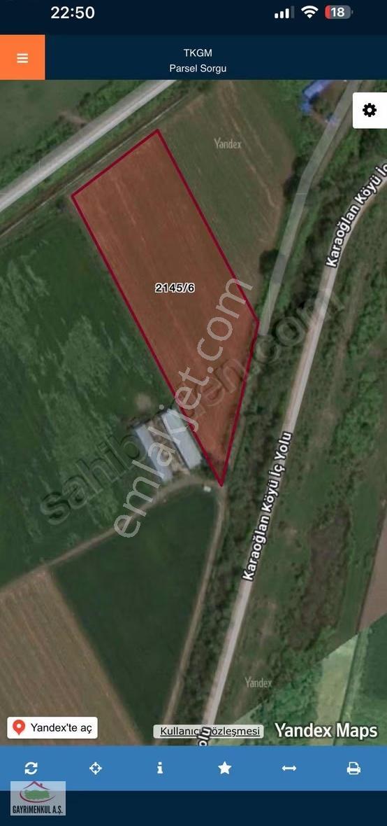 Manda Köyünde Çiftlik İçin Uygun 7.500m2 Çift Tarafı Yol Tarla