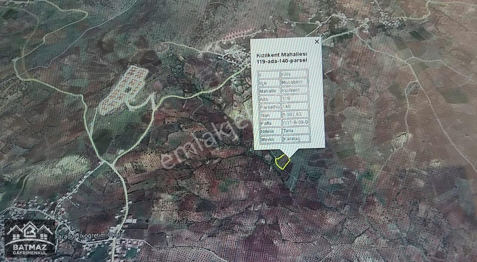Kilis Musabeyli Kızılkent'te Satılık 5082 M² Tarla - Görsel 6