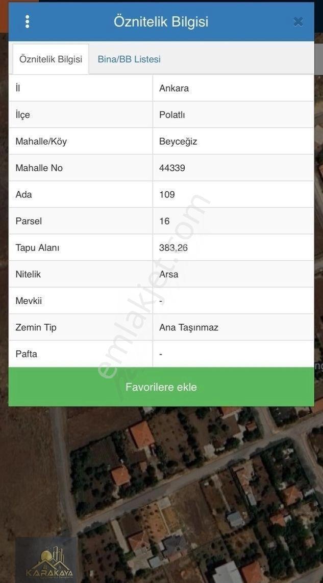 Polatlı - Beyceğiz’de 383m2 İmarlı Köşe Parsel Satılık Arsa - Görsel 3