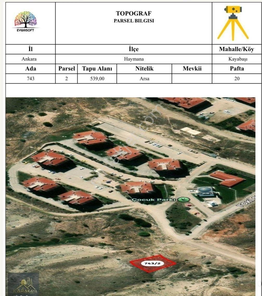 Karakayadan Satılık İmarlı Tek Tapu Merkezde Arsa