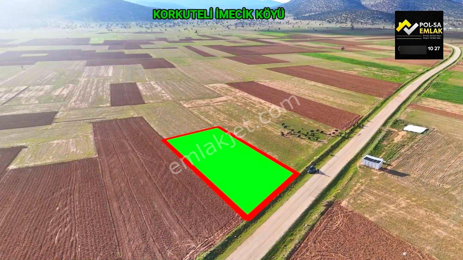 Korkuteli İmecik Köyü Satılık 1.494m2 Tarla Resmi Yol Var - Görsel 5