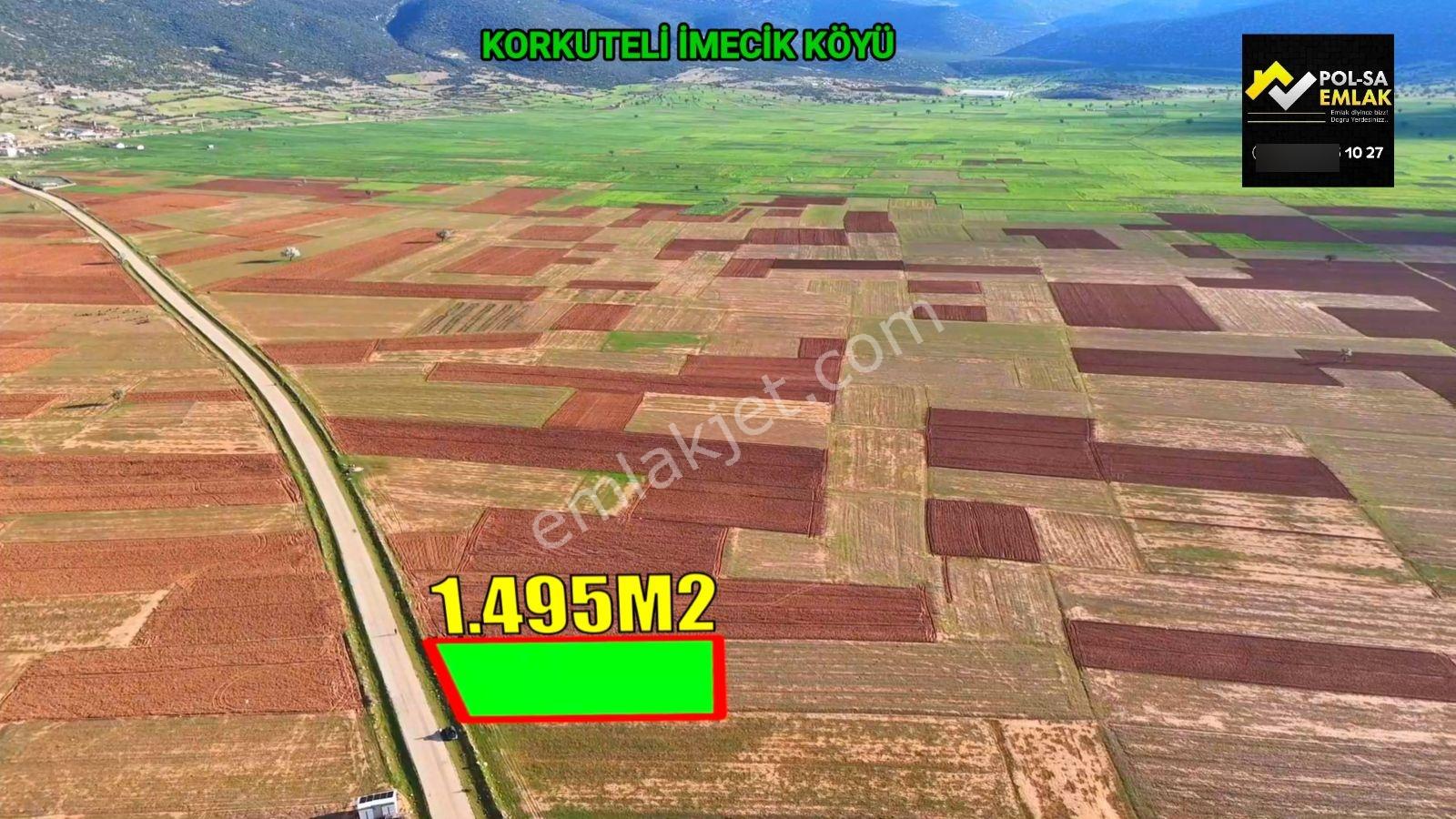 Korkuteli İmecik Köyü Satılık 1.494m2 Tarla Resmi Yol Var - Görsel 12