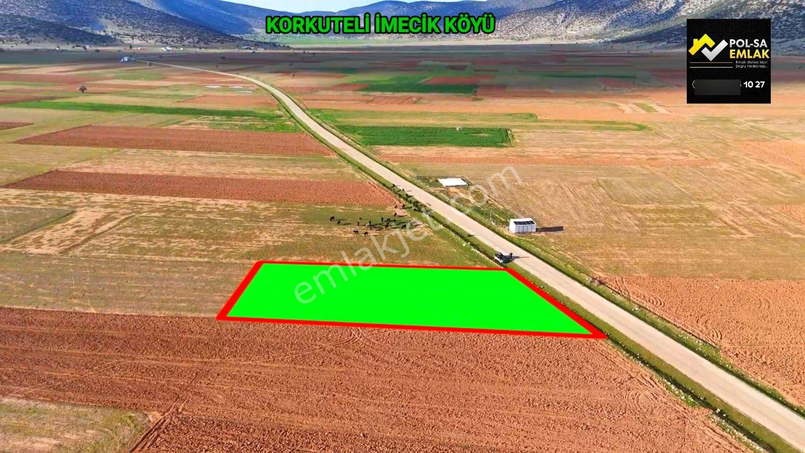 Korkuteli İmecik Köyü Satılık 1.494m2 Tarla Resmi Yol Var - Görsel 4