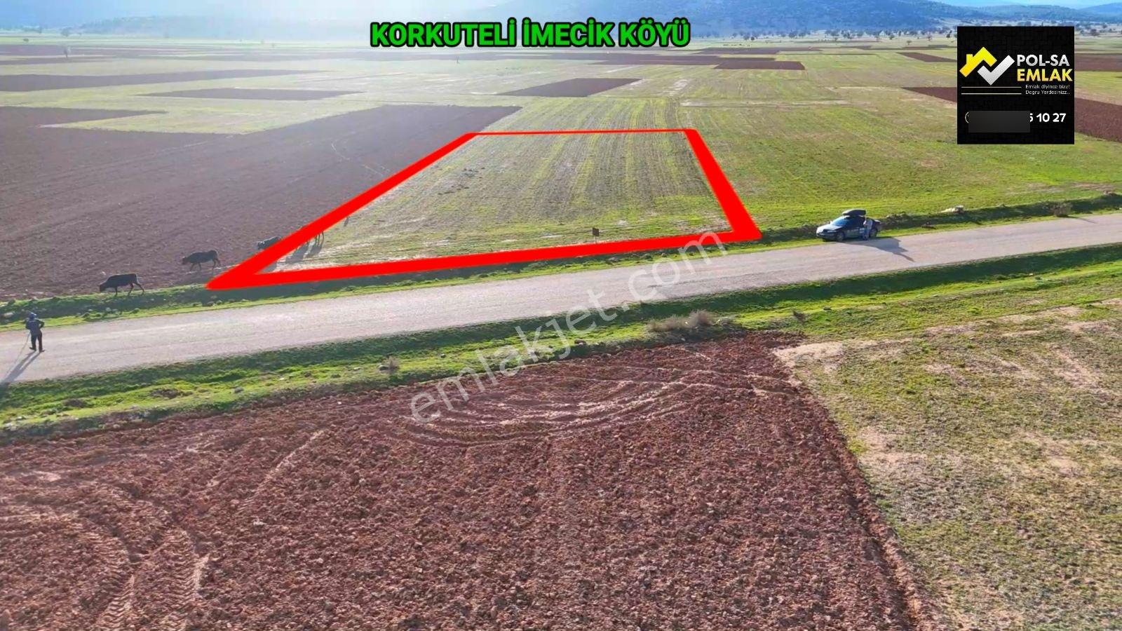 Korkuteli İmecik Köyü Satılık 1.494m2 Tarla Resmi Yol Var - Görsel 20