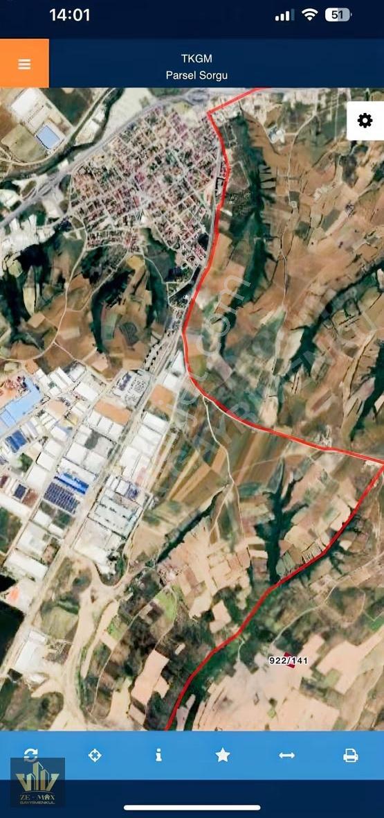 Ze/max Gayrimenkul Den 4332 M² Yatırımlık Tek Tapu Satılık Tarla - Görsel 5