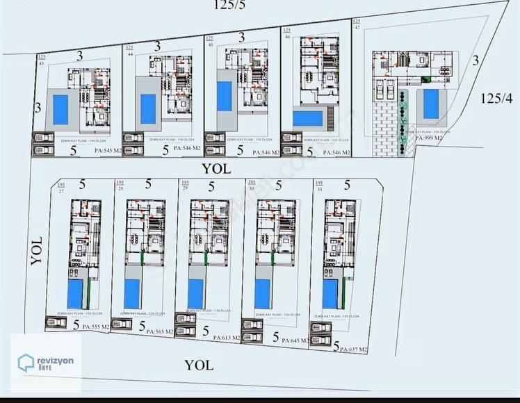 Revizyon'dan 2 Katlı Villa Projesi Hazır Arsalar*** - Görsel 17