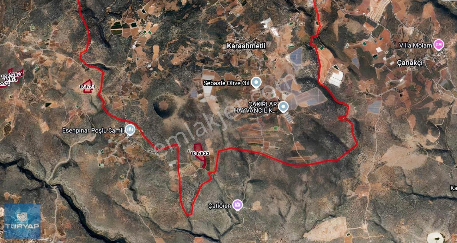 Turyap Erdemli'den Karaahmetli De 35.900 M2 Fırsat Arazi - Görsel 3