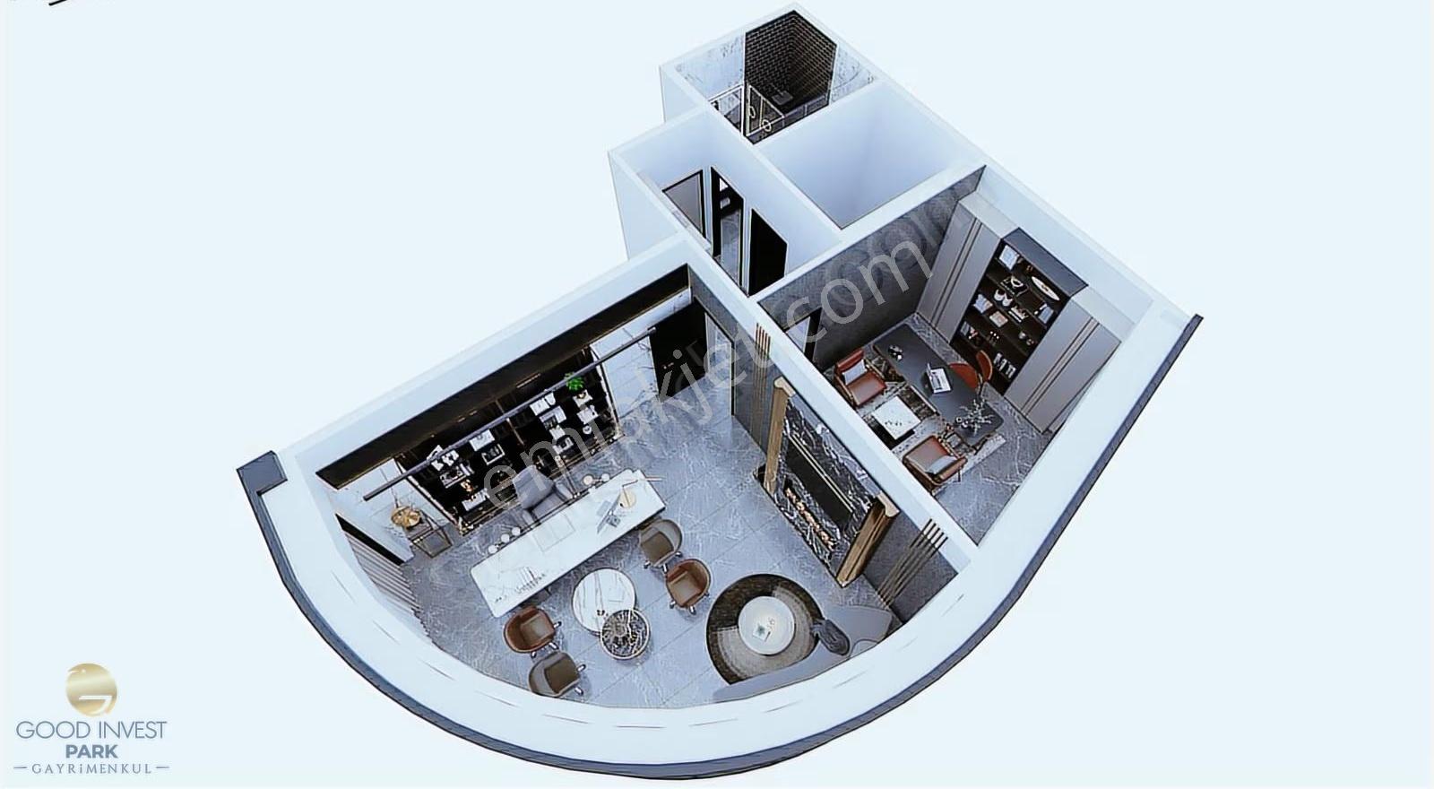Şehir Merkezi Sevgi Yolunda Prestijli Projede 2+0 Büro&ofisler - Görsel 24