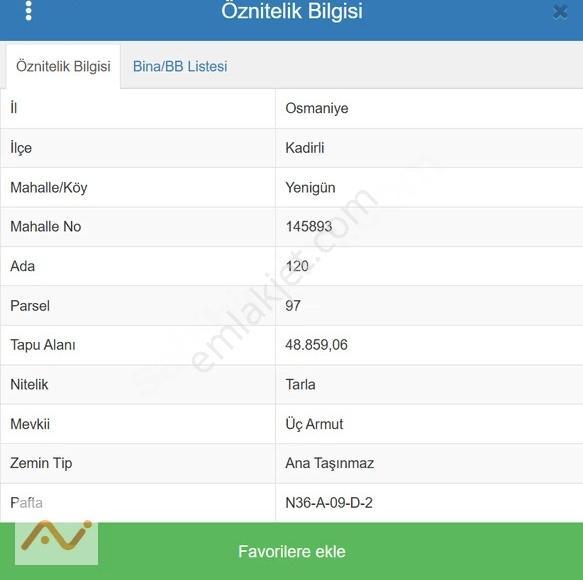 Andırın Yolu Üzeri 49.000 M² Satılık Arsa / Tarla - Görsel 3