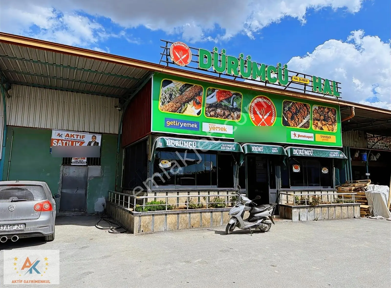 Aktif'ten Tarsus Sebze Hal'inde Satılık 220m2+ek Depo Dükkanlar