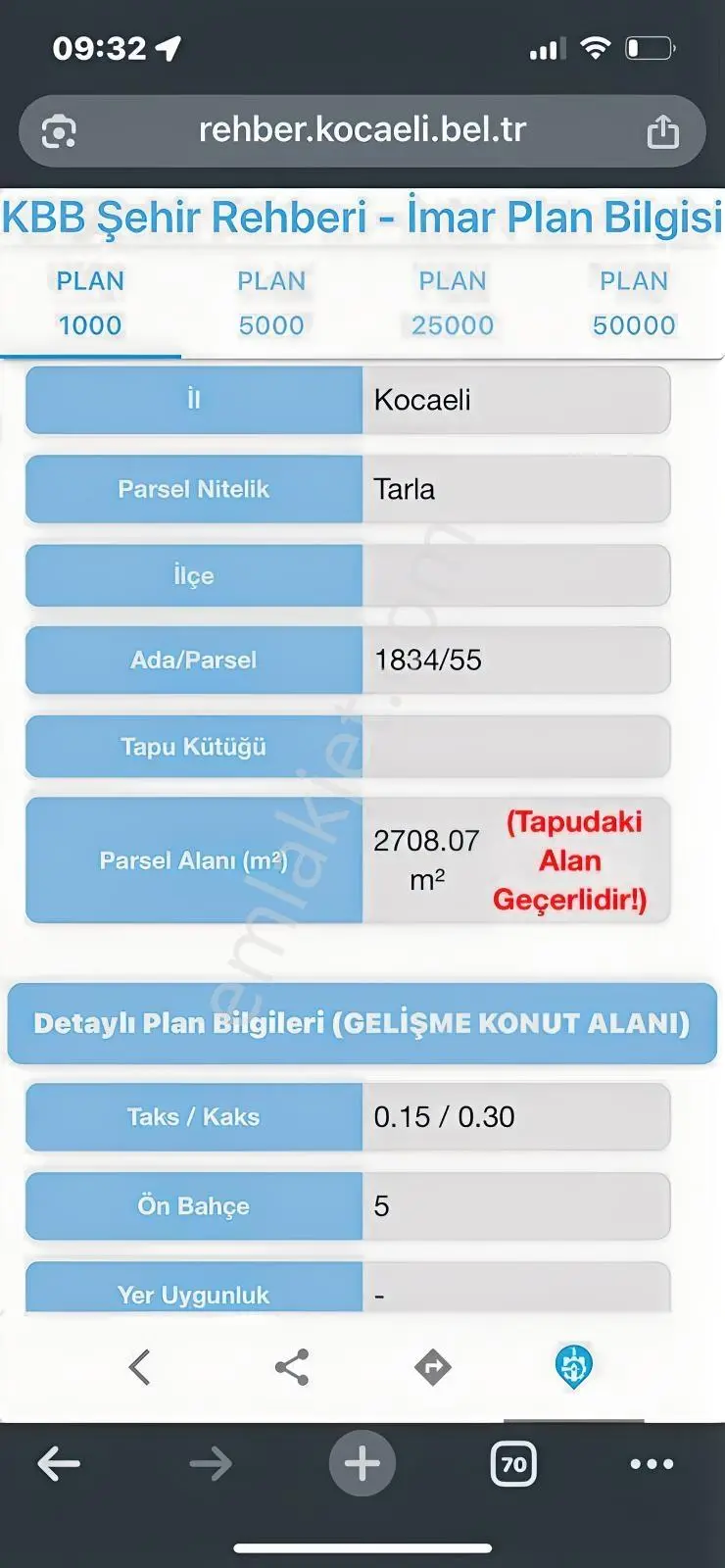 Son Fiyat Havuzlubahçe İmar Planında 500 M2 Arsa - Görsel 2