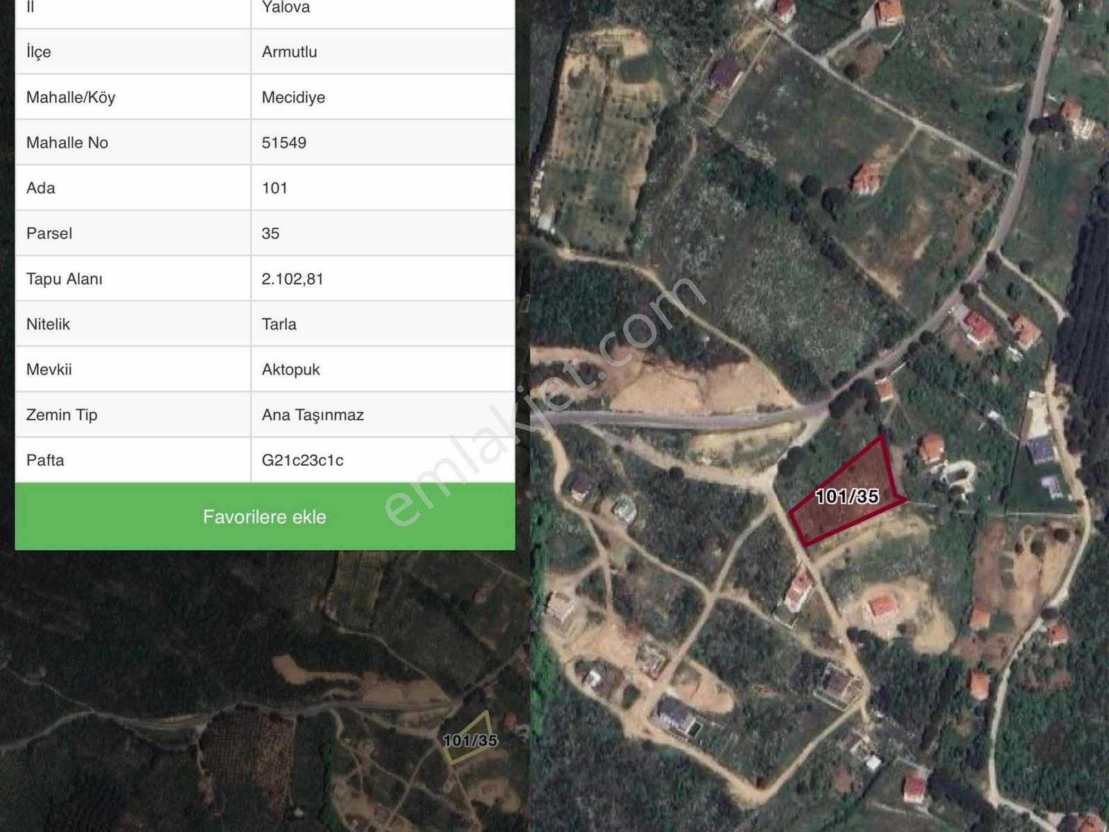 Yiğit Emlak Armutlu'dan*2102m2*deniz Manzaralı*imarlı Arsa - Görsel 14