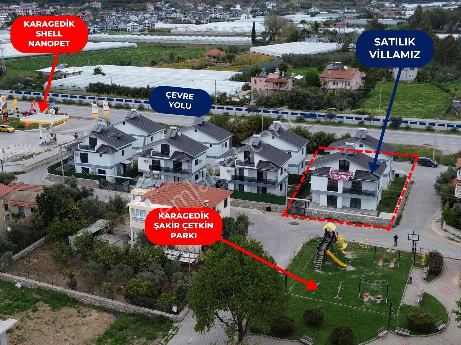Fethiye Karagedik ( 4+1 ) Tripleks Villa Köşe Parsel Önü Park - Görsel 10