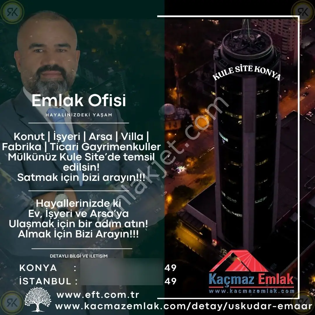 Konya Ereğli Yunuslu Mahallesi Uğur Mumcu Caddesi Uğur Apt. Satılık Daire 4+1 - Görsel 2