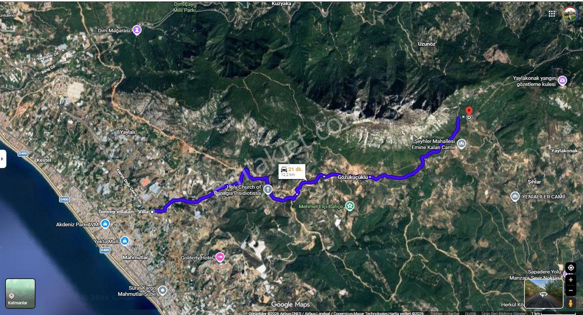 Alanya Şıhlar Köyü’nde Çevre Yoluna Yakın, Yatırımlık 2955 M² Doğayla İç İçe Tarla - Görsel 4