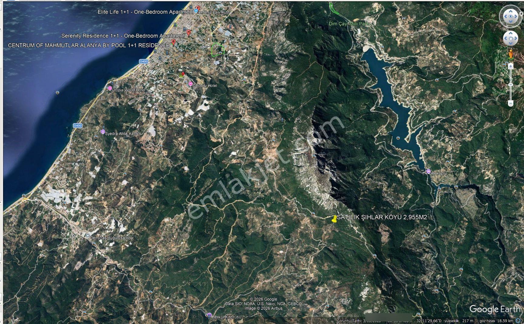 Alanya Şıhlar Köyü’nde Çevre Yoluna Yakın, Yatırımlık 2955 M² Doğayla İç İçe Tarla - Görsel 7