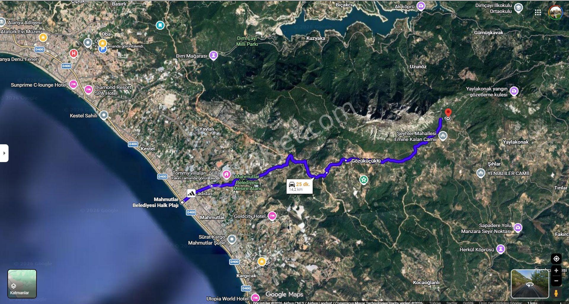 Alanya Şıhlar Köyü’nde Çevre Yoluna Yakın, Yatırımlık 2955 M² Doğayla İç İçe Tarla - Görsel 3