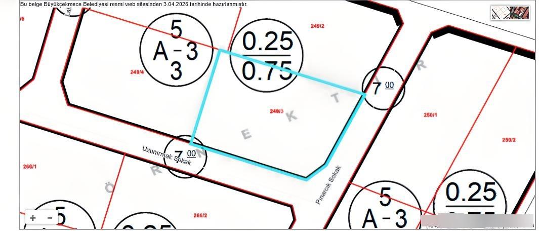 Demir Deluxe____satılık İmarlı Köşe Arsa: 850 M², %25 İmar,3 Kat - Görsel 19