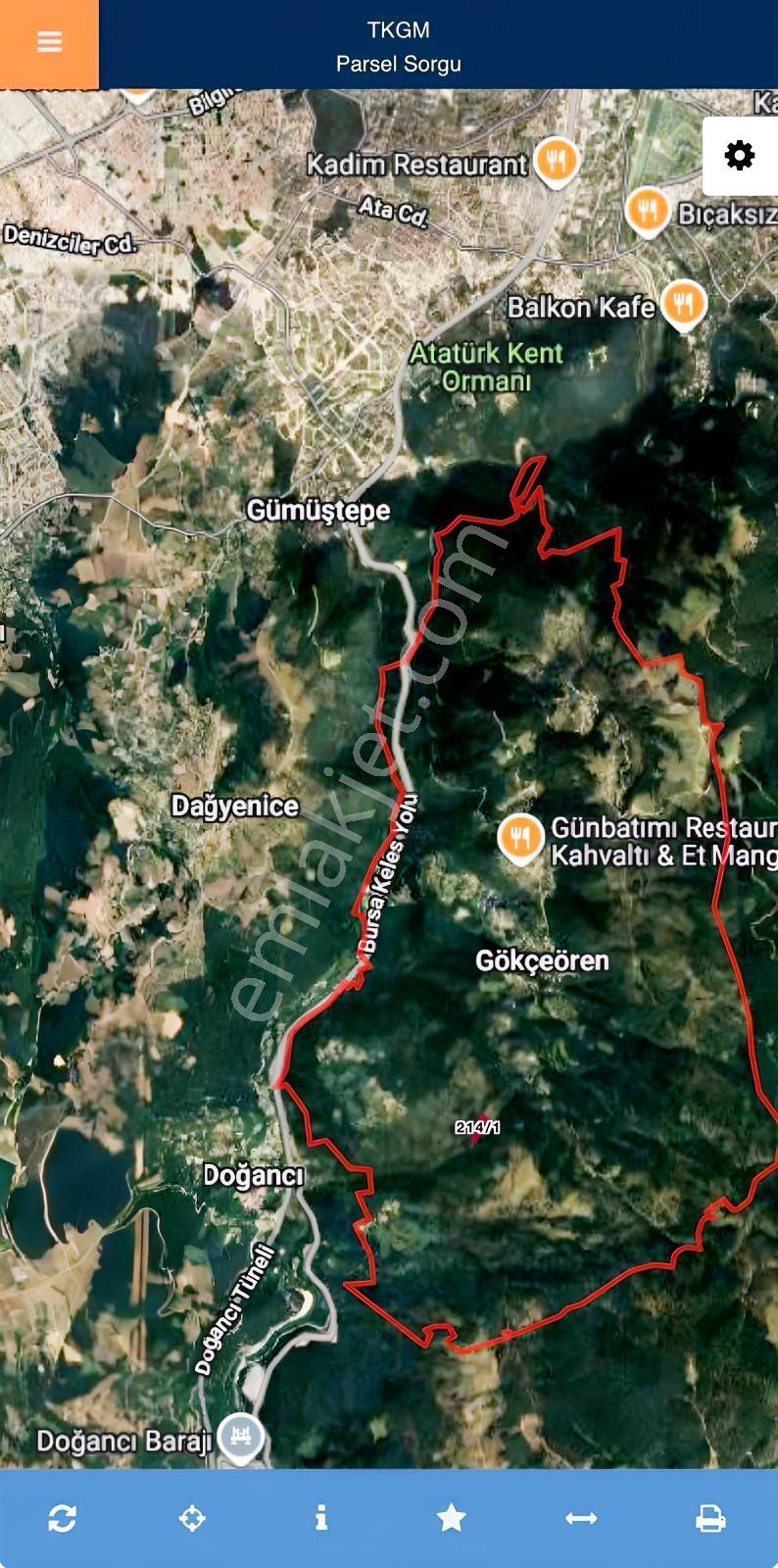 Osmangazi Gökçeören Müstakil Parsel 3968 M2 Yola Cephe Arazi - Görsel 23