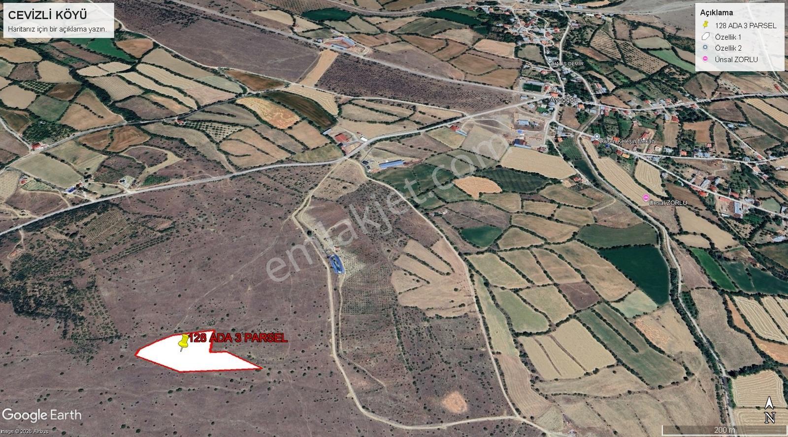 Remax Dem'den Cevizli Köyünde Satılık Fırsat Sulu Tarla - Görsel 6