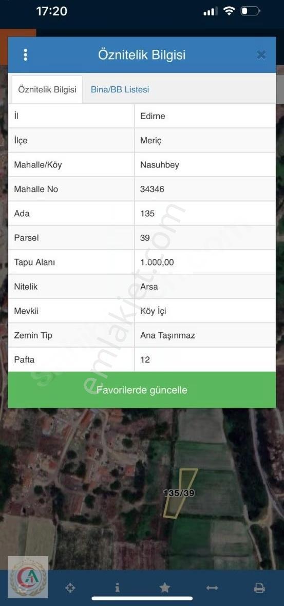 Acil Satılık Arsa Edirne Meriç Nasuhbeyde 1.000m2 Elektrk Su Var