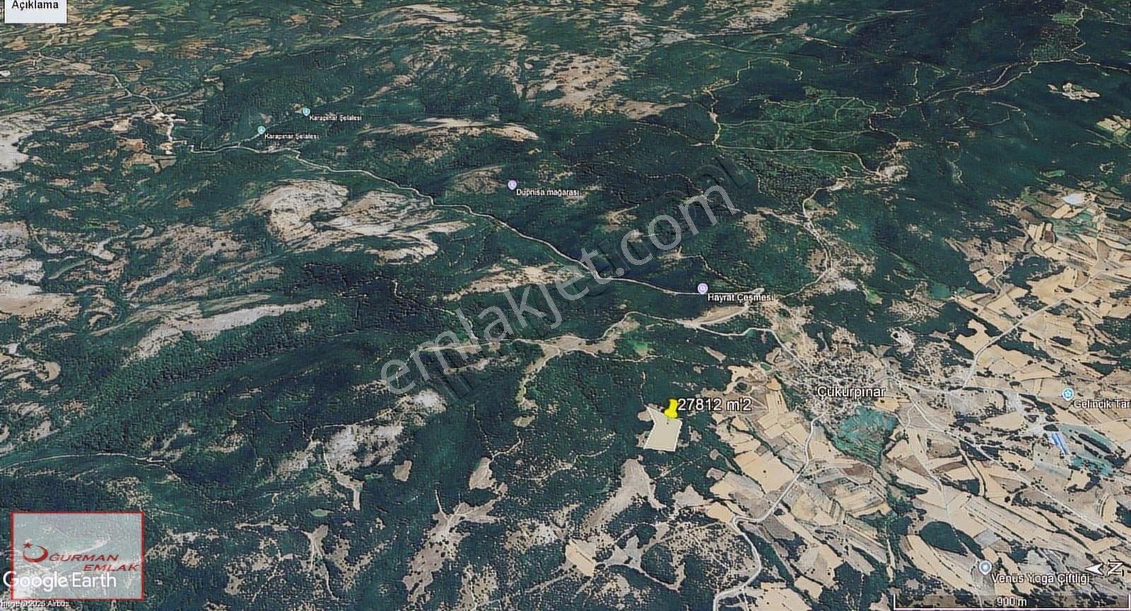 Uğurman Emlak'tan Çukurpınar Köyünde Doğa İle İç İçe Arazi