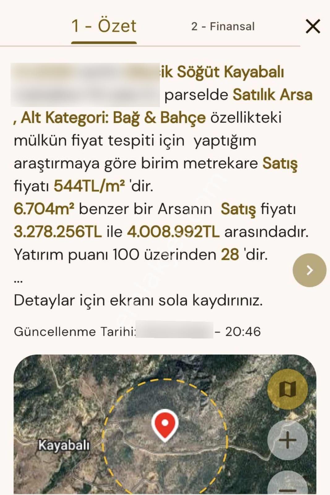 Bilecik Söğüt Kayabalı Köyünde Çiftlik Yapımına Uygun Arsa - Görsel 6