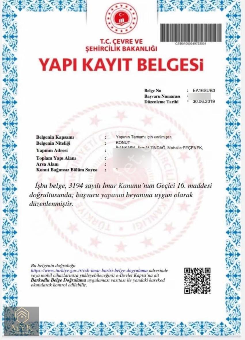 Altındağ Peçenek'te 55 M2 Evi Olan Bahçe - Görsel 23