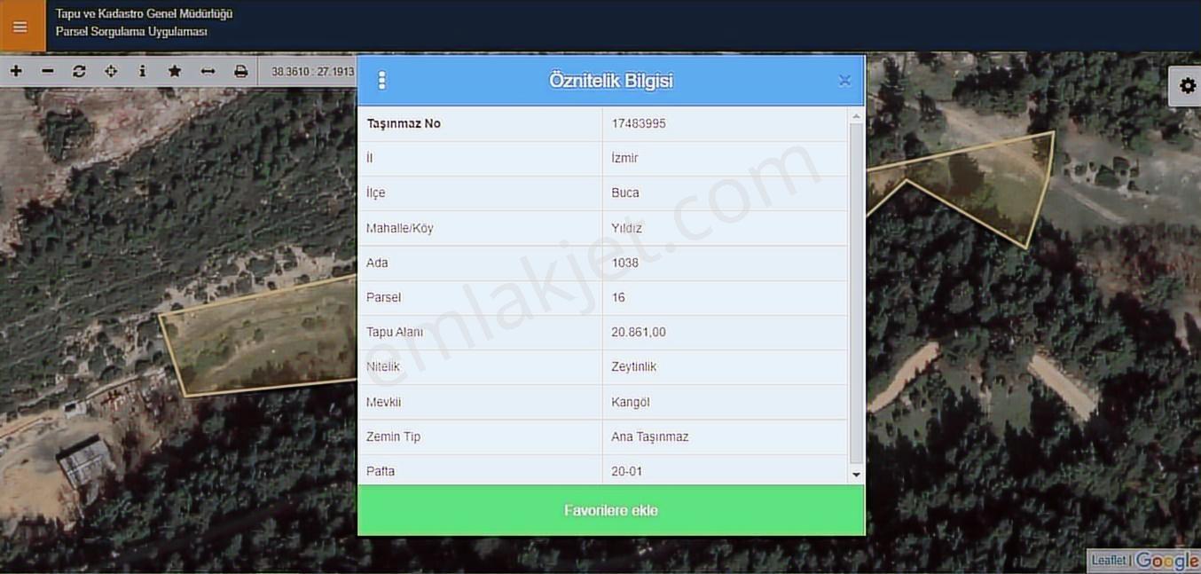 Buca Yıldız Mah Manavur Deresinde 21 Dönüm Kiralık Arazi....... - Görsel 3