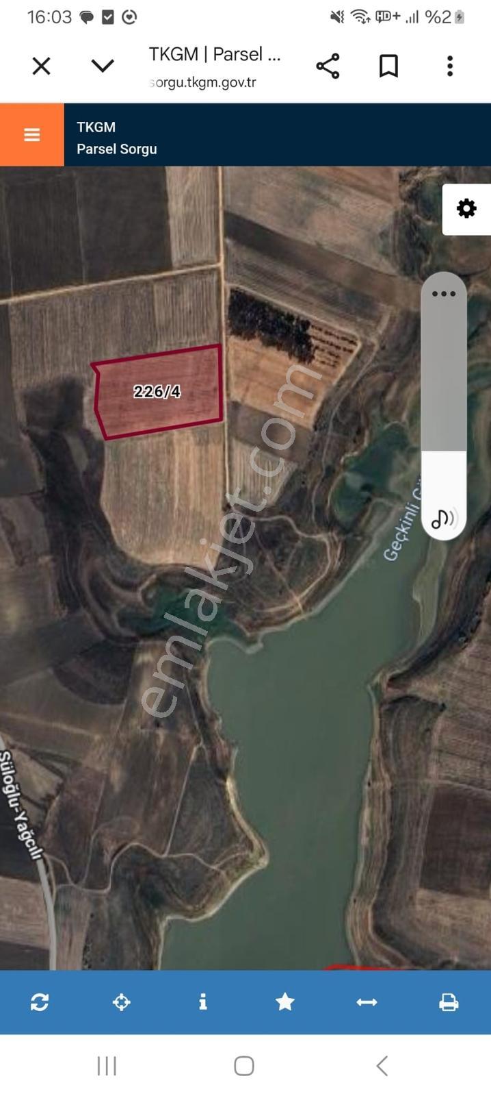 Edirne Süloğlunda Gölete Yakın Yatırımlık Tarla - Görsel 3