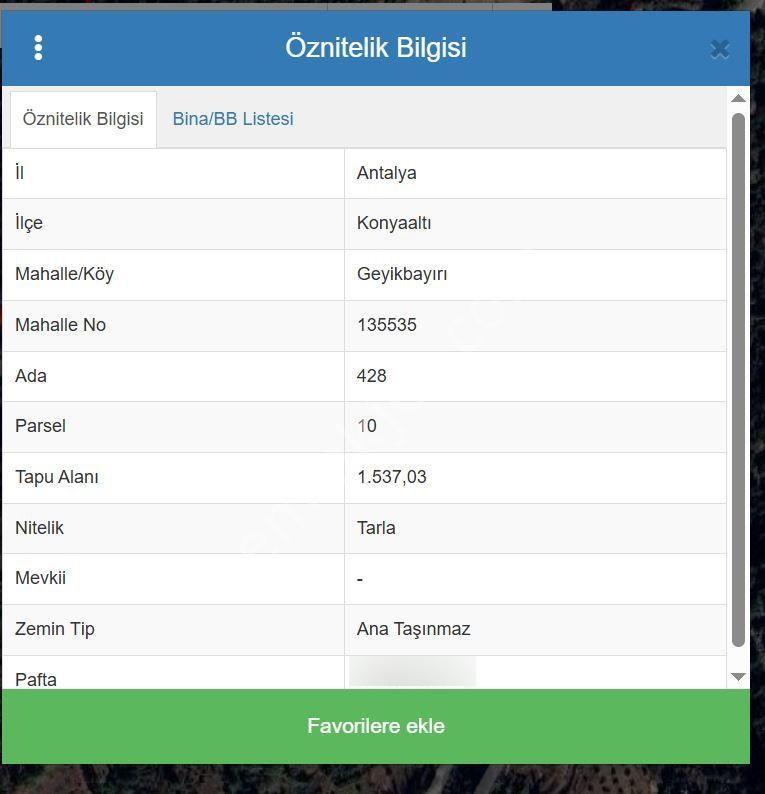 Konyaaltı Geyikbayır 1.537 M2 Satılık Tarla - Görsel 31