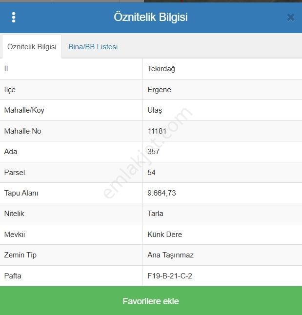 Tekirdağ Ergene Ulaş Mevkinde Satılık Yatırımlık Arazi9.665 M2 - Görsel 7