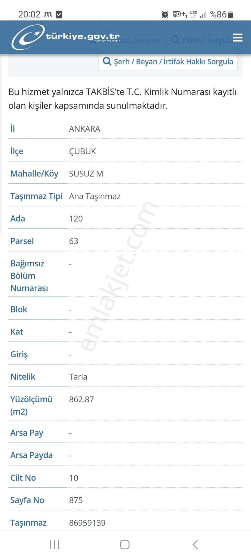 Ankara Çubuk Susuz Köyünde, 863 M2, Yatırımlık Müstakil Parsel - Görsel 3