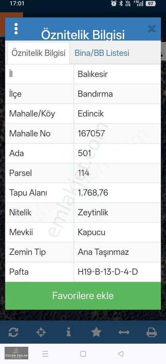 Bandırma Edincikte Denize Yakın Satılık Zeytinlik 1.768 M² - Görsel 2