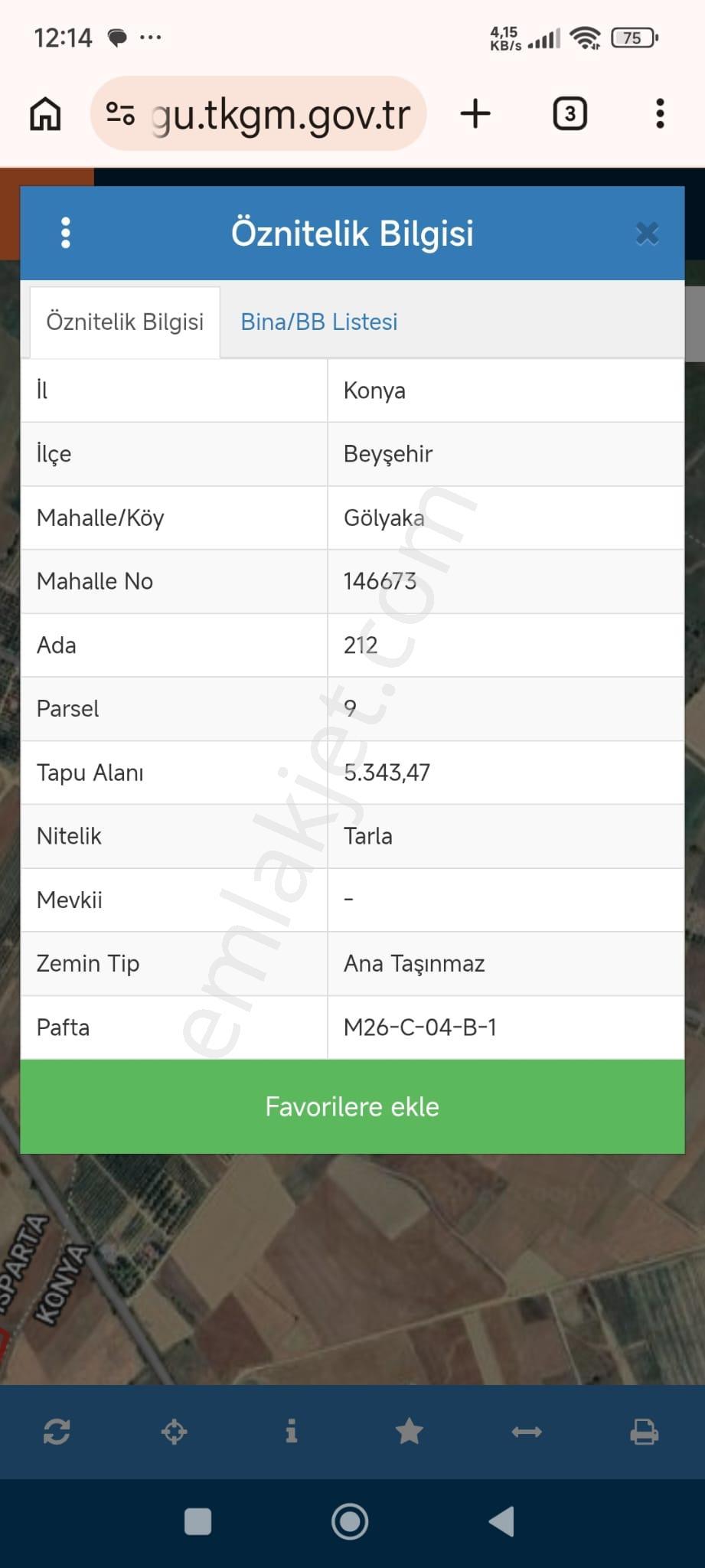  Satılık Tarla Yola Sıfır –konya/ Beyşehir / Gölyaka Mahallesi - Görsel 3