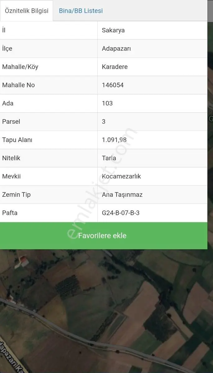 Truva Gayrimenkul Den Süper Yayırım 1091m2 Müsakil Tarla