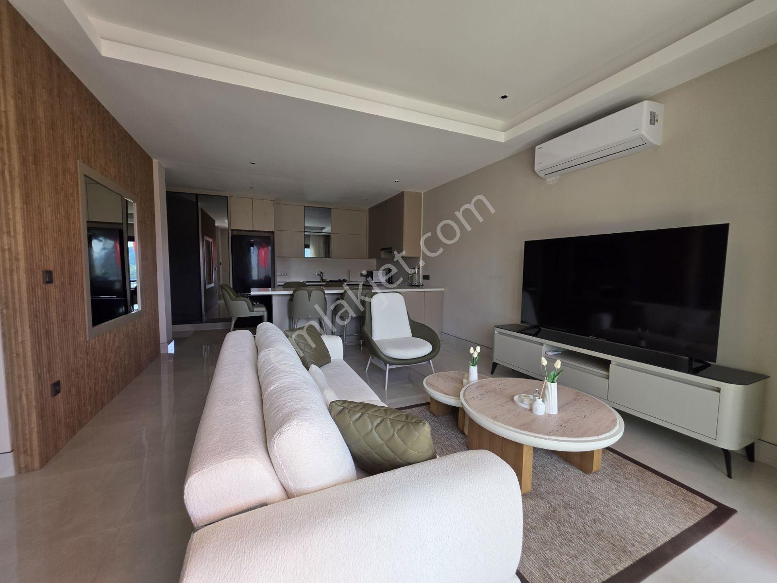 Bodrum Yalıçiftlik'te Manzaralı Full Eşyalı Modern 2+1 Daire - Görsel 18