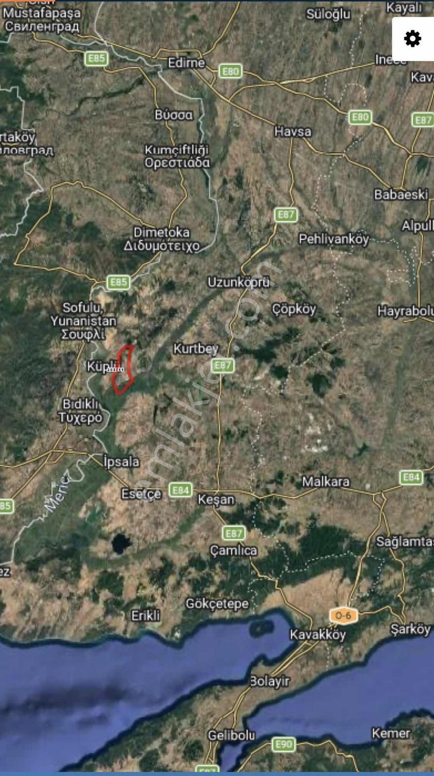Edirne Meriç Büyükaltı Ağaç Köyünde Satılık 7.200 M² Arazi - Görsel 6