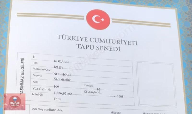 Remax Arminadan İzmite 20 Dk | Asfalta 100 Mt. En Uygun Tarla - Görsel 4