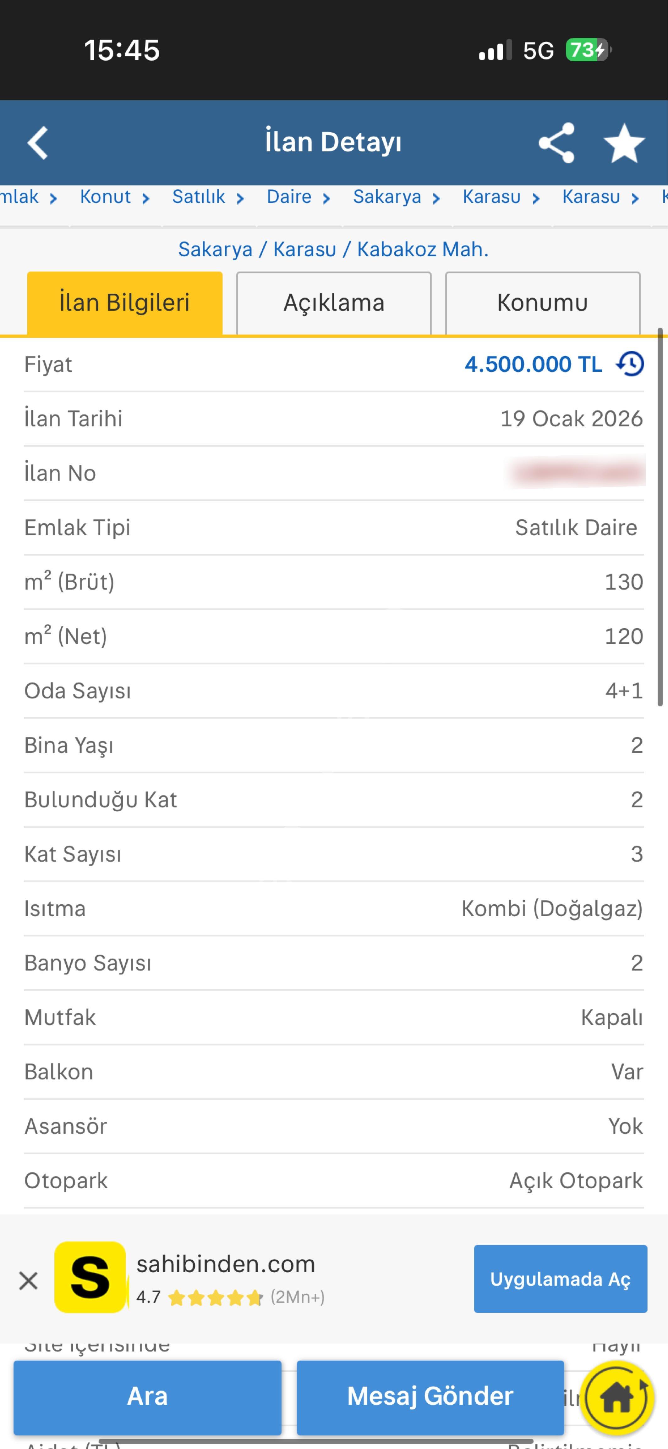 4+1 Lüks Yeni Daire - Görsel 3