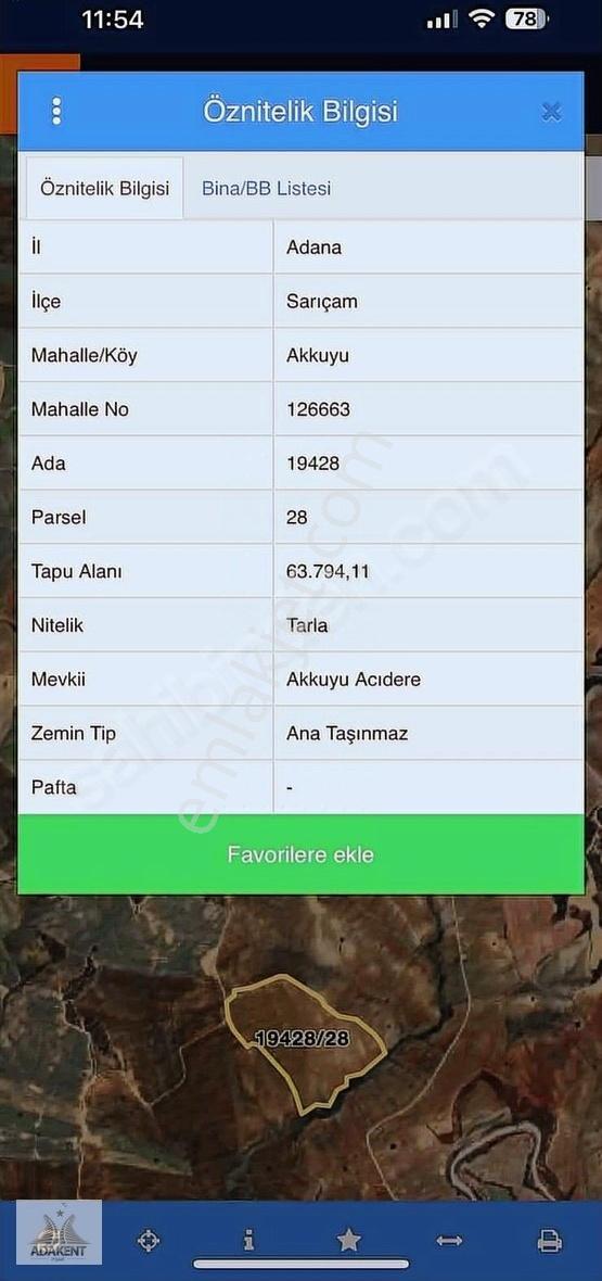Adakent Den İmara Yakın Akkuyu Da Hisse