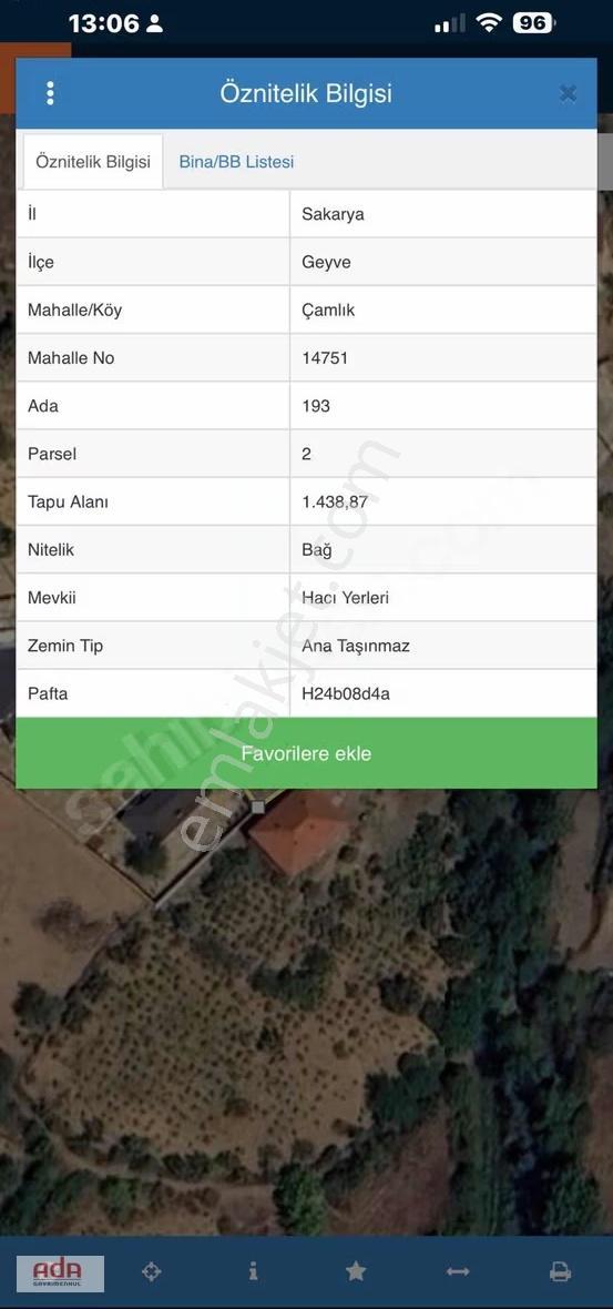 Geyve Çamlıkta %40 İmarlı, Manzaralı Satılık Arsa!
