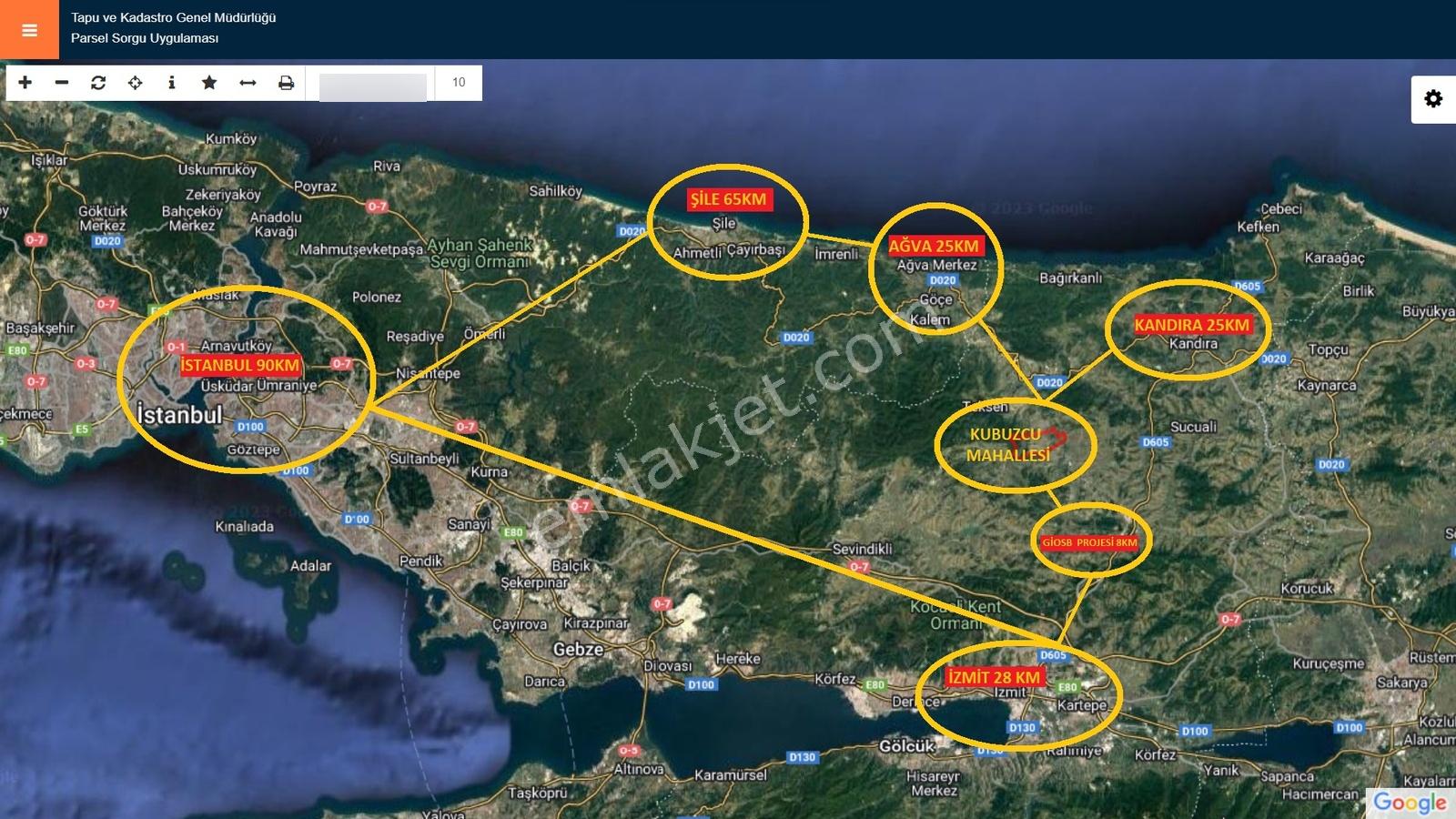 Şile Ağva İzmit Ana Asfalta Yola Cepheli Kupon Arsa - Görsel 14