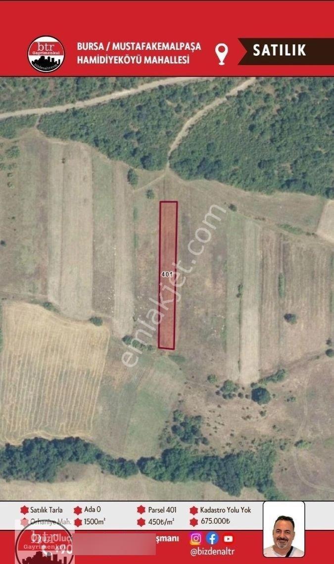 Mustafakemalpaşa Hamidiyeköy'de Yatırımlık 1.500 M² Tarla (parsel: 401)