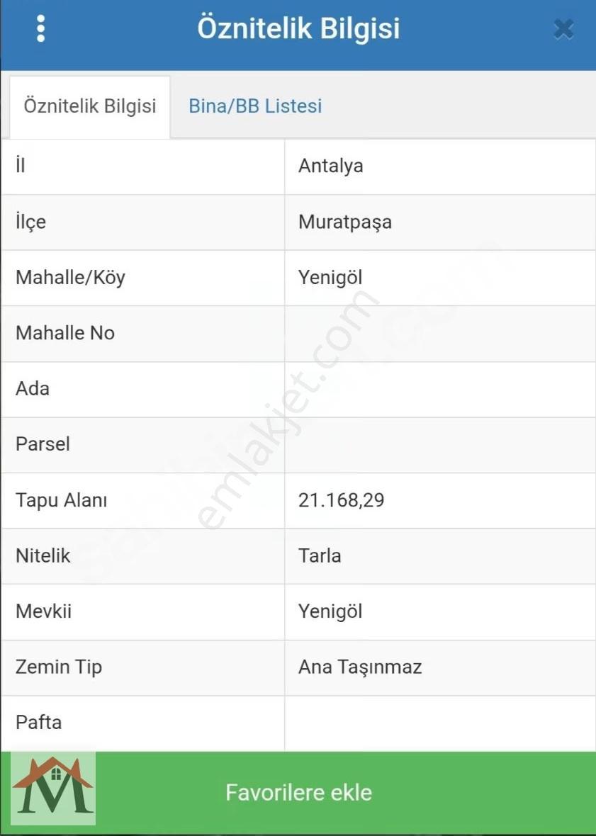 Yenigölde Havaalanına Çok Yakın 397m² Tarla Hissesi