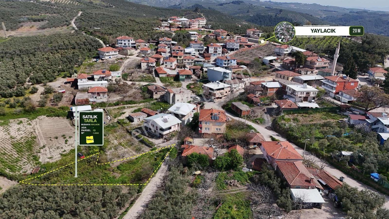 Expert'ten Mudanya Yaylacık'ta Ev Yapımına Uygun 1 Dönüm Tarla - Görsel 4