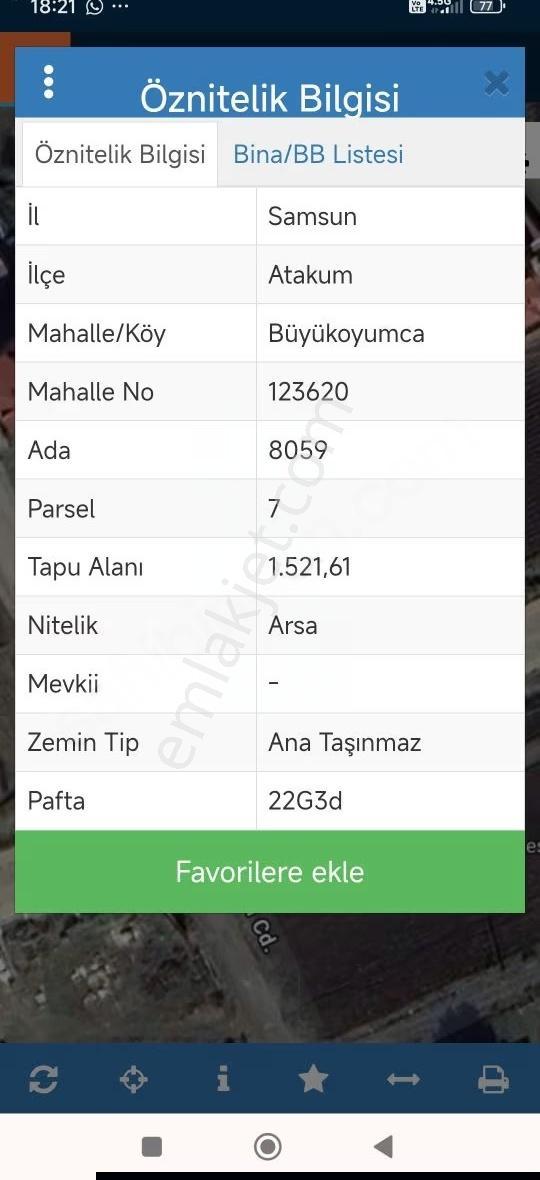 Büyükoyumca'da Aziz Işık Bulvarı'nda Satılık Arsa